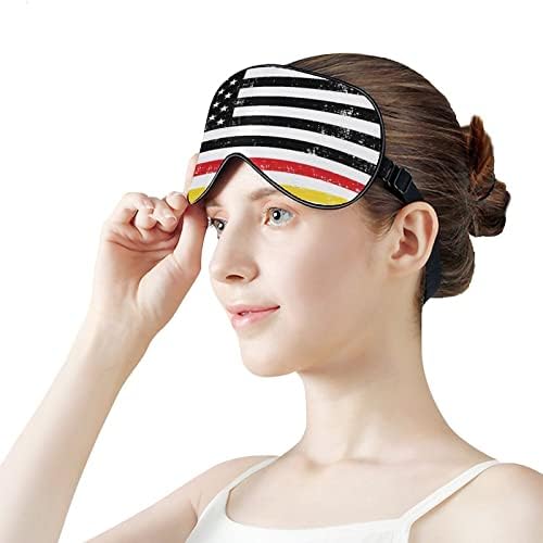 דגל גרמני אמריקאי ישן מסכת עיניים מכוסה עיניים חמוד גוון עיניים מצחיק עם רצועה מתכווננת לגברים נשים