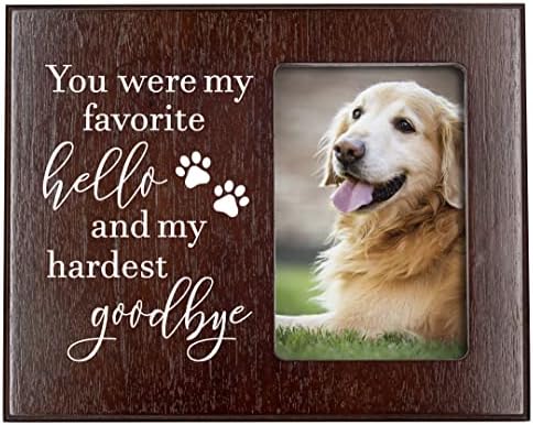 שלטים אלגנטיים מתנות לזכר כלבים - מסגרת תמונה זיכרון היית שלום אהוב עלי והפודדות הכי קשה שלי